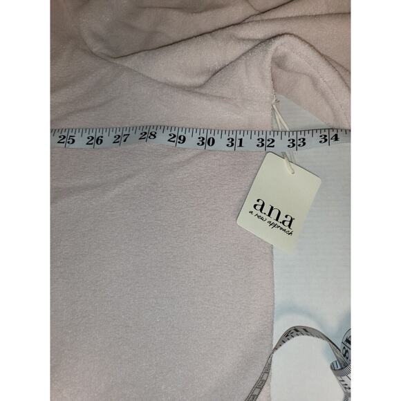 A.n.a Womens Sweater 4xl Pink Puff Sleeve Fleece 3/4 Round Neck Officewear - Picture 10 of 13